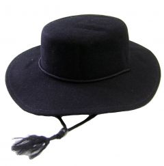 Modestone Men's Matador Wool Felt Chinstring Half Rope Hatband Chinstring Cowboy Hat