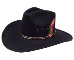 Modestone Boy's Akubra Cattleman Faux Felt Cowboy Hat Size: 54, 6 3/4, XS/S