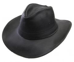 Modestone Men's Braided Hatband Leather Cowboy Hat L Black