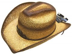 Modestone Men's Straw Cowboy Hat Gold