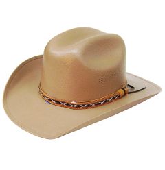 Modestone Straw Cowboy Hat ''Sizes For Small Heads'' Beige