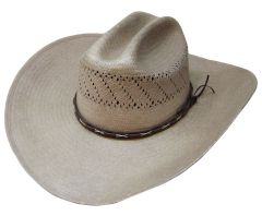 Modestone 20X Breezer Straw Bangora Cowboy Hat Size:58
