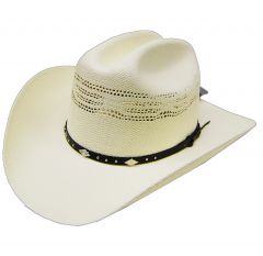 Modestone Boy's Bangora Straw Cowboy Hat Off White