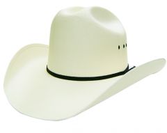 Modestone Men's Traditional Straw Cowboy Hat White