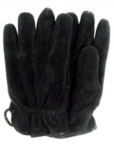 Modestone Men's Watson Genuine Buckskin Suede Gloves Black Lined
