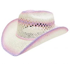 Modestone Girl's Cool Summery Straw Hat Chinstring XS Pink