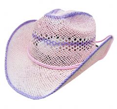 Modestone Women's Cool Summery Straw Hat Pink