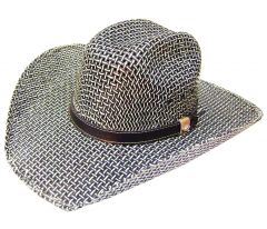 Modestone Straw Breezer Cowboy Hat Grey