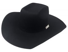 Modestone West Point Genuine 6X Wool Felt Cowboy Hat Black