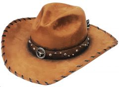 Modestone ''Felt Feel'' Cowboy Hat Brown