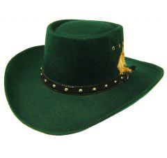 Modestone St Patrick's Day Gambler Faux Felt Cowboy Hat ''For Small Heads''