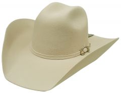 Modestone Traditional High Quality Genuine Wool Felt Cowboy Hat 2X Grey