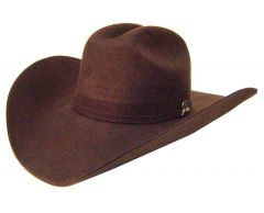 Modestone Genuine 2X Wool Felt Cowboy Hat Brown