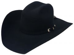 Modestone Traditional High Quality Genuine Wool Felt Cowboy Hat Black