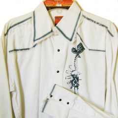 Modestone Men's Long Sleeve Shirt Spur White