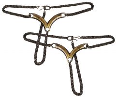 Modestone Women Fashion 2 X Metal Boot Anklet Chain Bracelet 3 Chain Adjustable