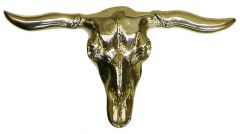Modestone Unisex Bull Skull Belt Buckle O/S Gold