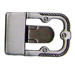 Modestone Men's Dress Belt Western Style Belt Buckle O/S Silver