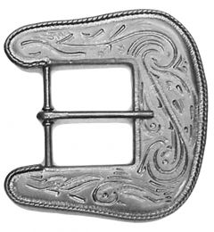 Modestone Men's 1 Pc Belt Buckle Western Style Belt Buckle O/S Silver