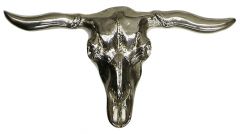 Modestone Men's Silver Bull Skull Western Style Belt Buckle O/S Silver