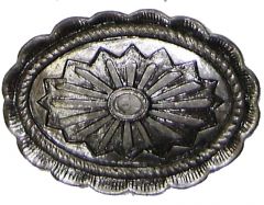 Modestone Men's Sunburst Western Style Belt Buckle O/S Silver