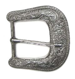 Modestone Men's Western Filigree Pattern Belt Buckle O/S Silver
