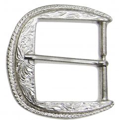 Modestone Men's Shiny Metallic Western Style Belt Buckle O/S Silver