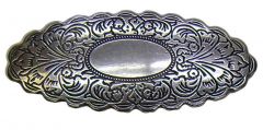 Modestone Western Filigree Buckle O/S Silver