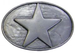 Modestone Star Made In Italy Buckle O/S Silver
