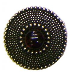 Modestone Ruby-Like Stone In Center Buckle O/S Brass