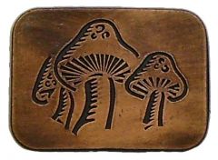 Modestone Magic Mushrooms Copper Buckle O/S