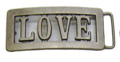 Modestone Metal Alloy Love Buckle O/S Silver