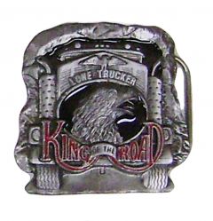 Modestone Men's King Of The Road Eagle Truck Buckle O/S Silver