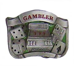 Modestone Men's Gambler Buckle O/S Silver
