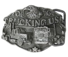 Modestone Unisex Trucking USA Eagle Trucks Buckle O/S Silver