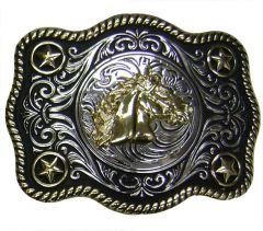 Modestone Metal Alloy Trophy Belt Buckle Horse Head 4 1/2'' X 3 1/2''
