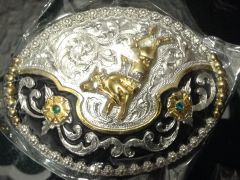 Modestone Nickel Silver Trophy Belt Buckle Horse Head 4'' X 3 