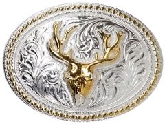 Modestone Metal Alloy Trophy Belt Buckle Buck Deer 4 1/4'' X 3 1/4''