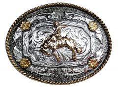 Modestone Metal Trophy Belt Buckle 4'' X 3'' Horse Bronco Cowboy