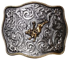 Modestone Metal Alloy Trophy Belt Buckle Cowboy Rodeo Bull Rider 4'' X 3''