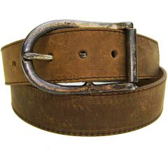 Modestone Men's Khaki Leather Belt 1.5'' Width Khaki
