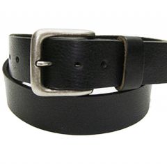 Modestone Men's Leather Belt 1.5'' Width Black