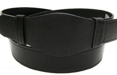 Modestone Men's Welding Belt Covered Buckle Leather Belt 1.5'' Width Black