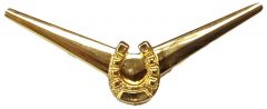Modestone Western Cowboy Fashion Lapel Collar Clip Horseshoe