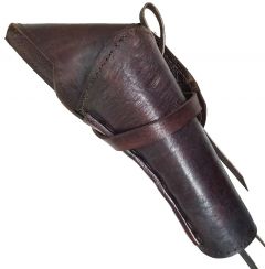 Modestone Right Handed Cross Draw Holster for Gun Belt Leather Western Brown