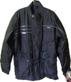 Modestone Men's Bm 3M 3 Stripes Cordura Long Coat Black