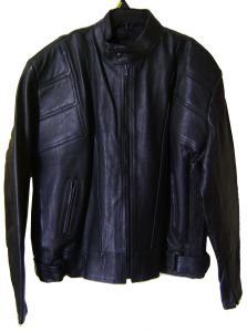 Modestone Men's Leather Bm Racer Jacket XL Black