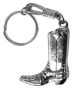 Modestone Small Metal Crocodile Alligator Cowboy Boot Key Holder Chain