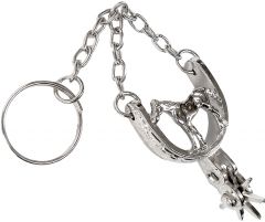 Modestone Small Metal Horse in Spurs Key Holder Chain
