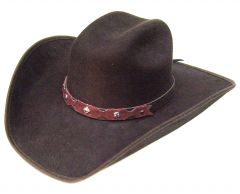 Modestone ''Felt Feel'' Cowboy Hat Brown